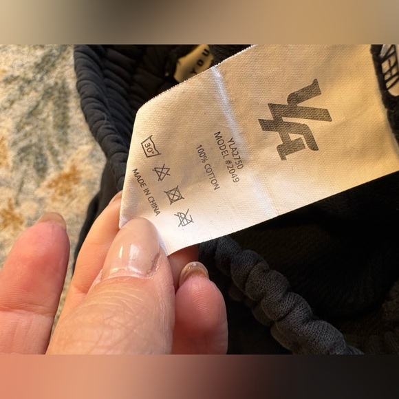 YoungLA Center Line Jogger Sweatpants Medium Black Spellout - Picture 6 of 8